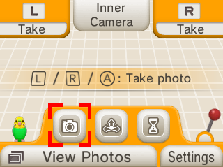 Tap the "Camera Mode" button on the far left of the menu bar.