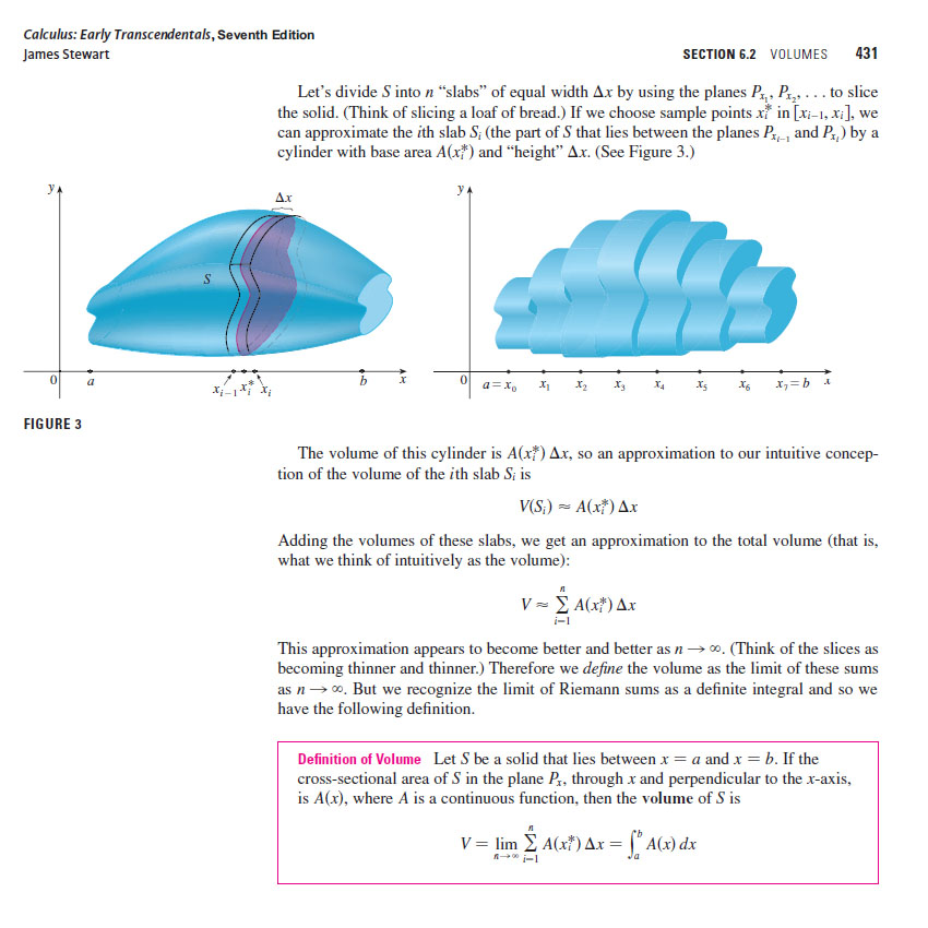 Calculus: Early Transcendentals, 7e: Volume Integration