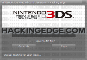 Nintendo 3DS Prepaid Card Codes